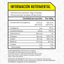 Cargar imagen en el visor de la galería, Colagenohidrolizado333grinformacionnutrimental