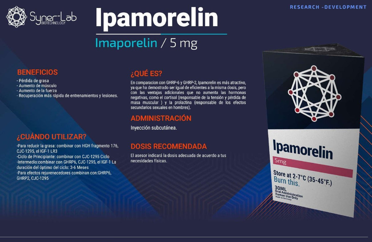 Ipamorelin Synerlab Mexico , control de hormonas, rejuvenece, quema grasa –  Division Fitness