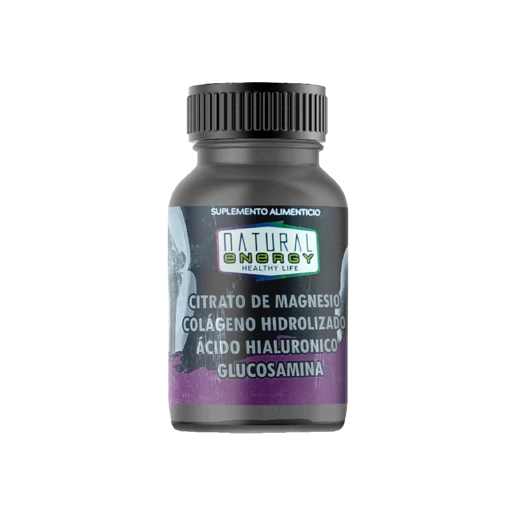 Citrato de magnesio, colágeno, ácido hialurónico y glucosamina