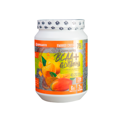 bcaa glutamina 750gr mango 43 supplements